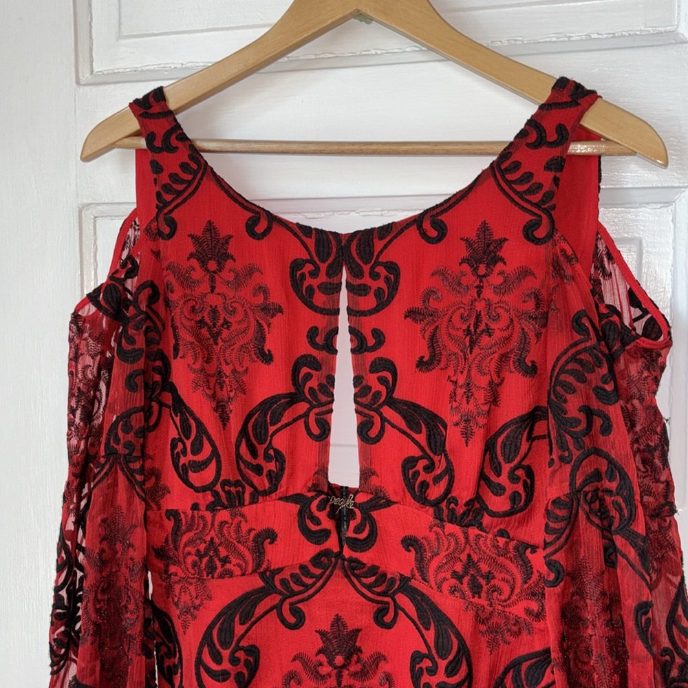 FREE PEOPLE WANT TO WANT ME EMBROIDERED MINI DRESS - Picture 4 of 16
